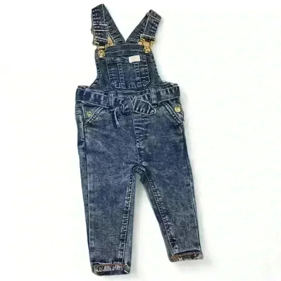 7 For All Mankind- Baby Girls Denim Overalls Size 12 months - Picture 1 of 6